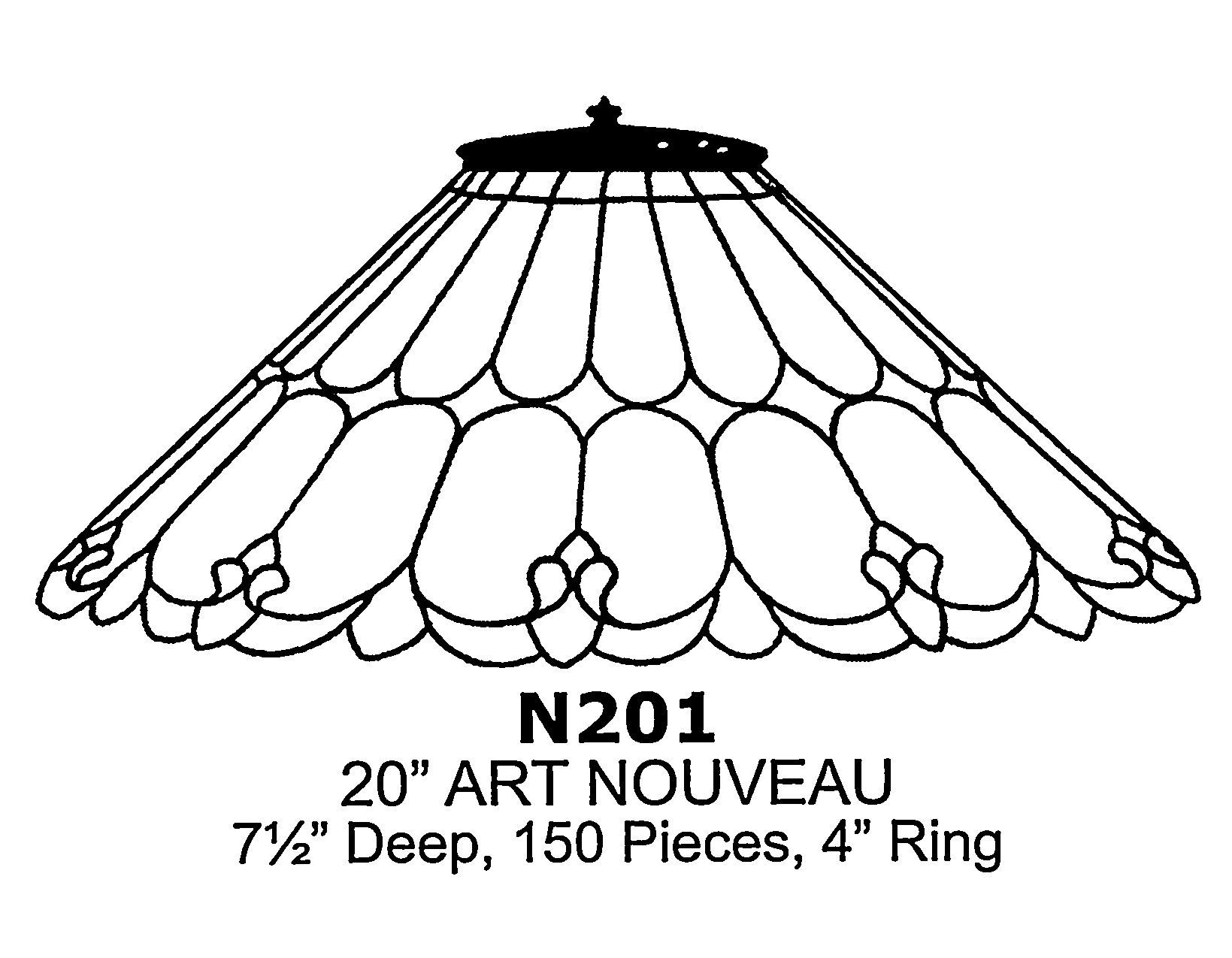 20" Art Nouveau