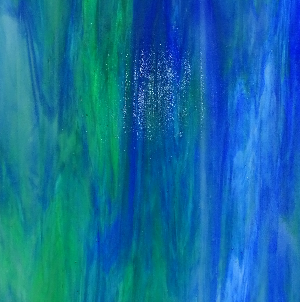 Wissmach - Opalescentglas - Blau Grün Weiß