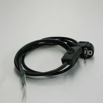 Kabel Schwarz mit Schalter