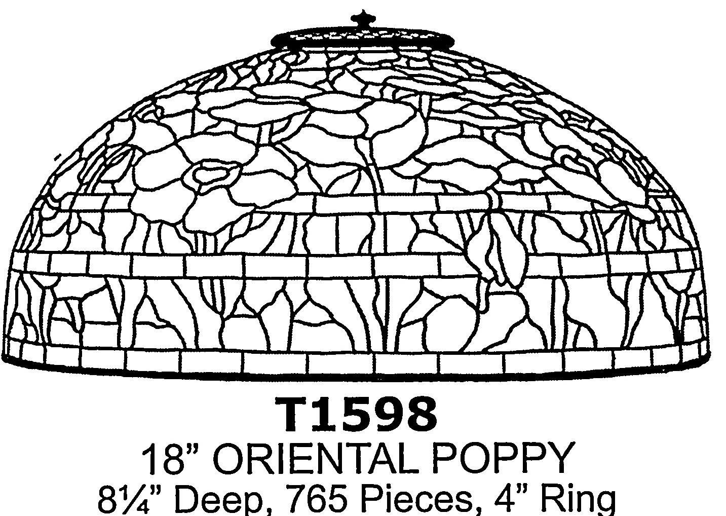 18" Oriental Poppy