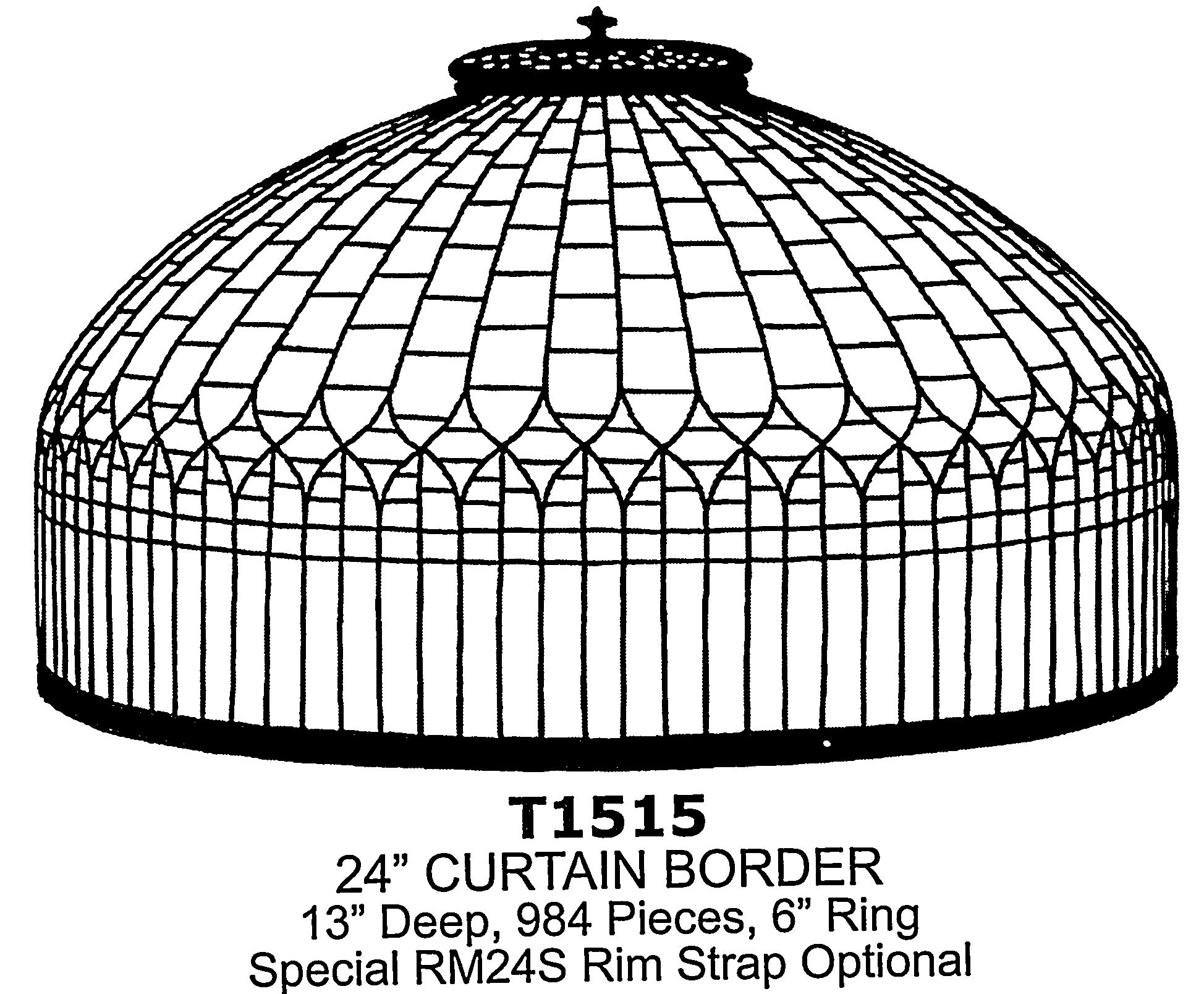24" Curtain Border